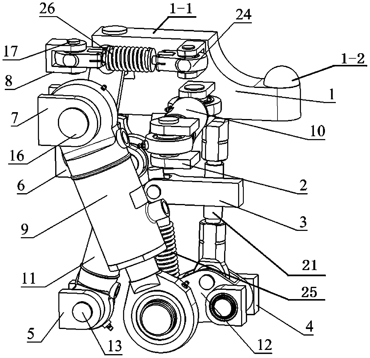 Transfer mechanism used for large heavy-load components under nuclear environment