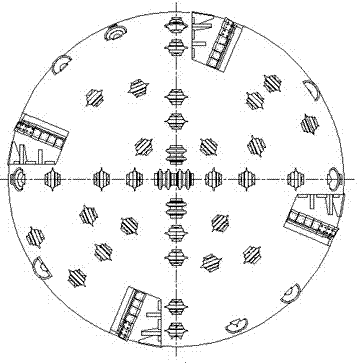 Rock Tunneling Machine Bidirectional Rotary Cutterhead and Bidirectional Rotary Tunneling Method