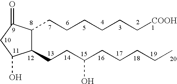 Topical stabilized prostaglandin E compound dosage forms