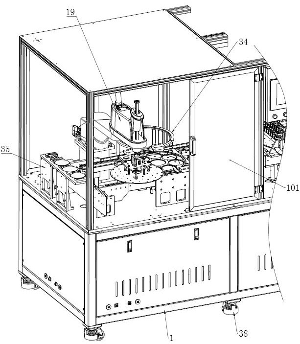 A pick-and-place device for automatic unloading of wafers