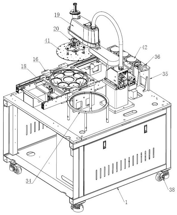 A pick-and-place device for automatic unloading of wafers
