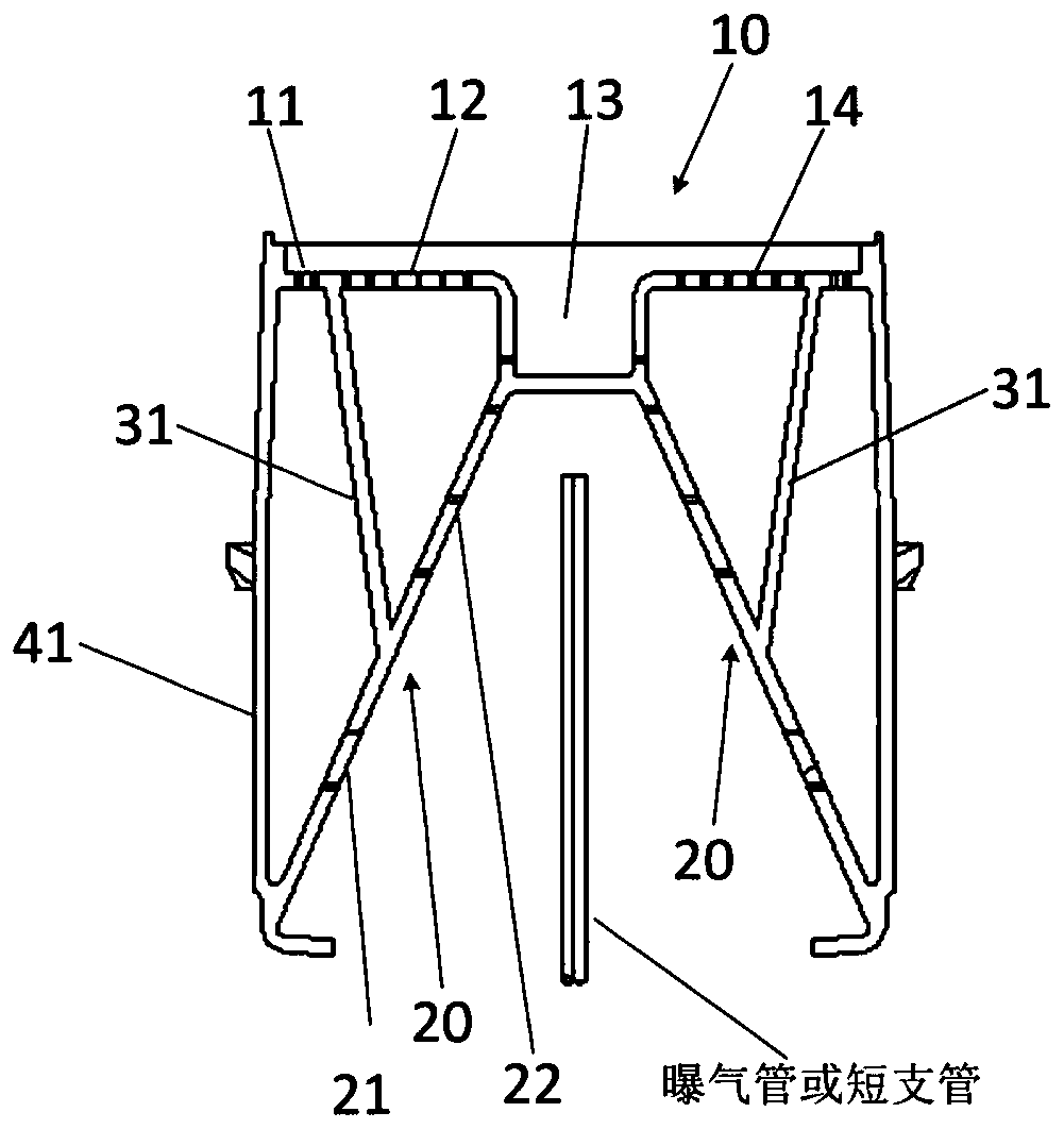 Filter brick for biological aerated filter and biological aerated filter adopting filter brick