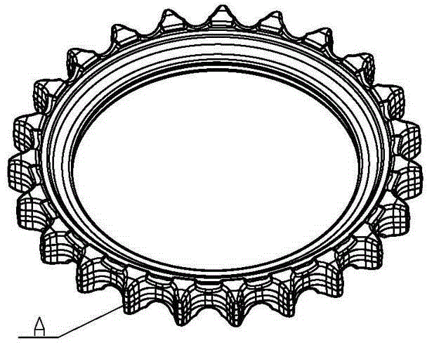 Manufacturing method for large driving wheel forged pieces
