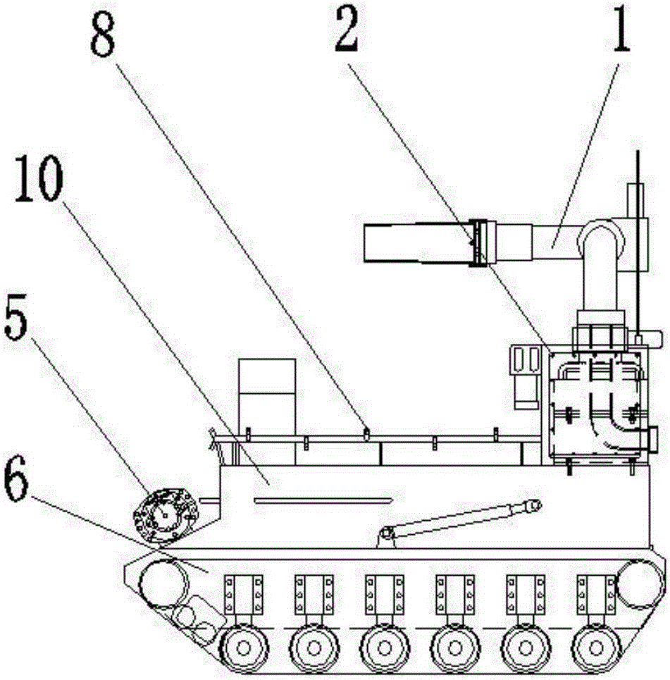 Crawler type fire-fighting robot and operating method therefor