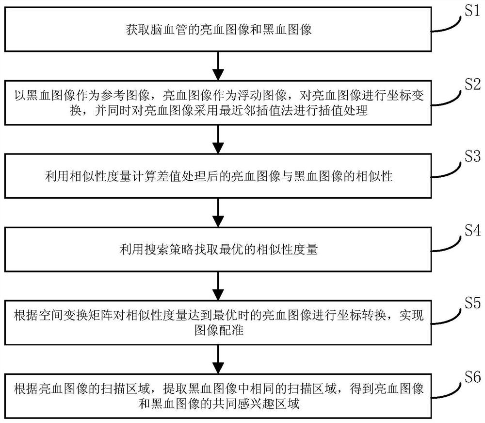 Intracranial blood vessel image preprocessing method and electronic equipment