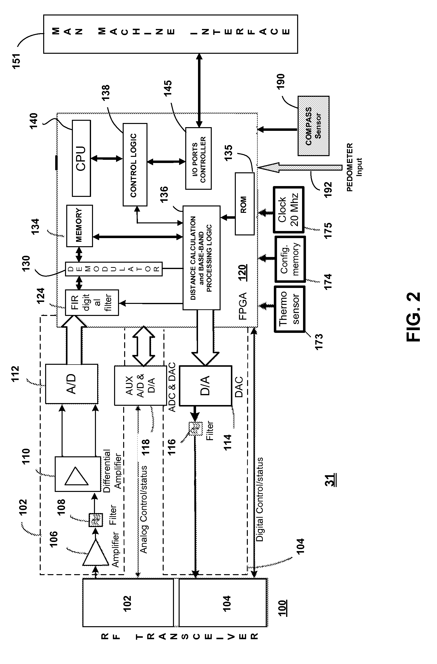 Method and system for positional finding using rf, continuous and/or combined movement