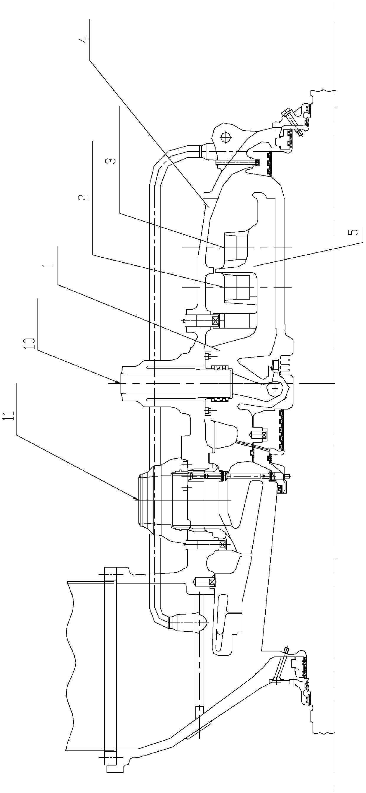 Novel integrated high-medium-pressure internal cylinder applied to supercritical steam turbine