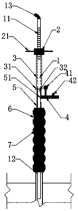Grouting port blockage device and method for grouting by adopting device