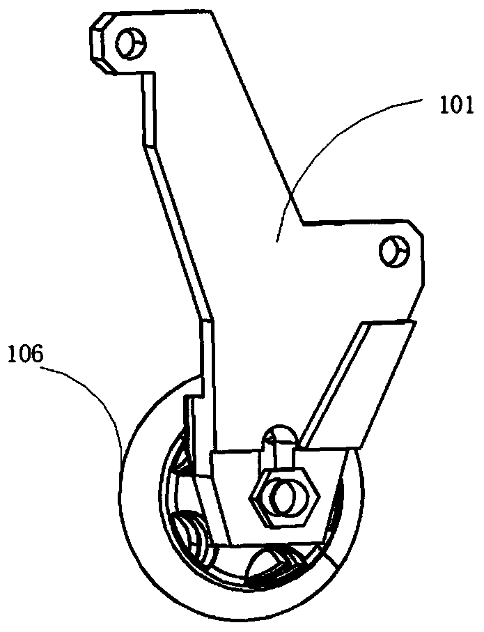 An active support obstacle avoidance device, a stair-climbing robot and a stair-climbing method