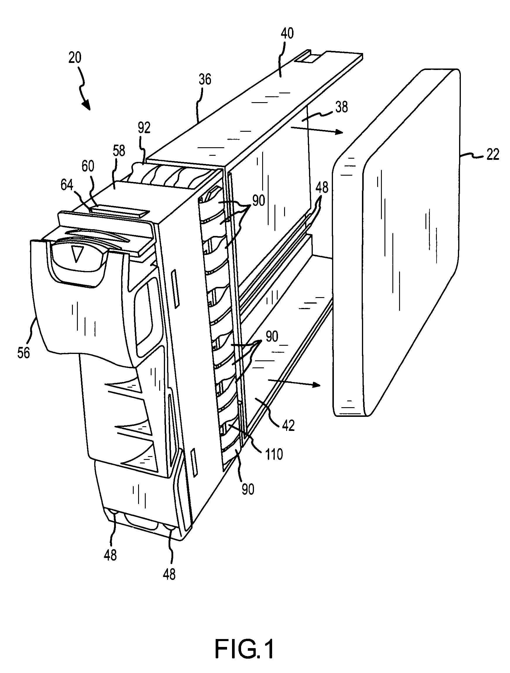 Apparatus and method for inhibiting high-frequency, electromagnetic interference from non-metallic hard disk drive carriers
