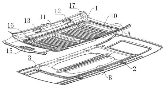 Car roof lamp convenient to assemble