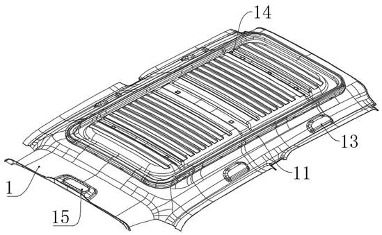 Car roof lamp convenient to assemble