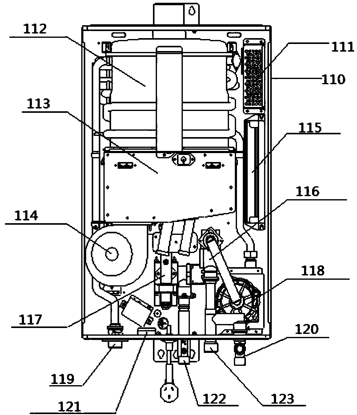 Energy-saving gas water heater with preheating function and heating system and method