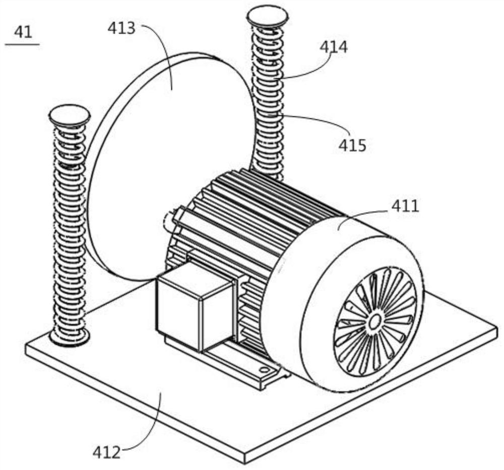 Testing device for wheel track system