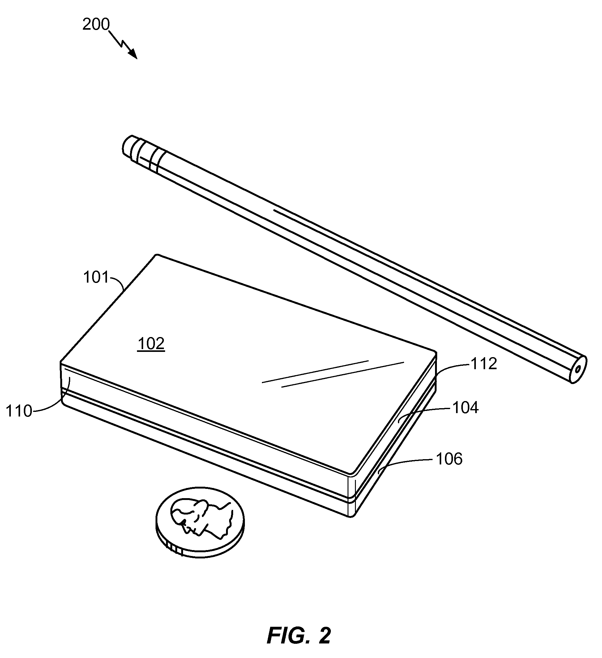 Mobile device with an inclinometer