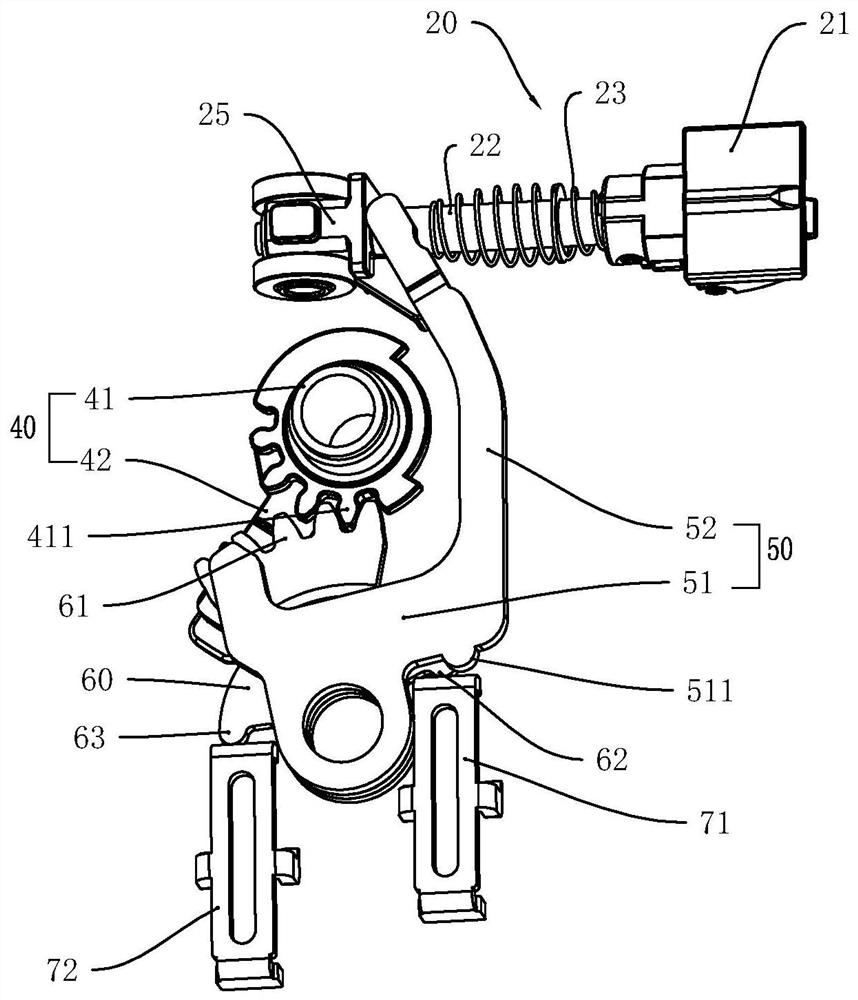 Mechanical unlocking and counter locking mechanism
