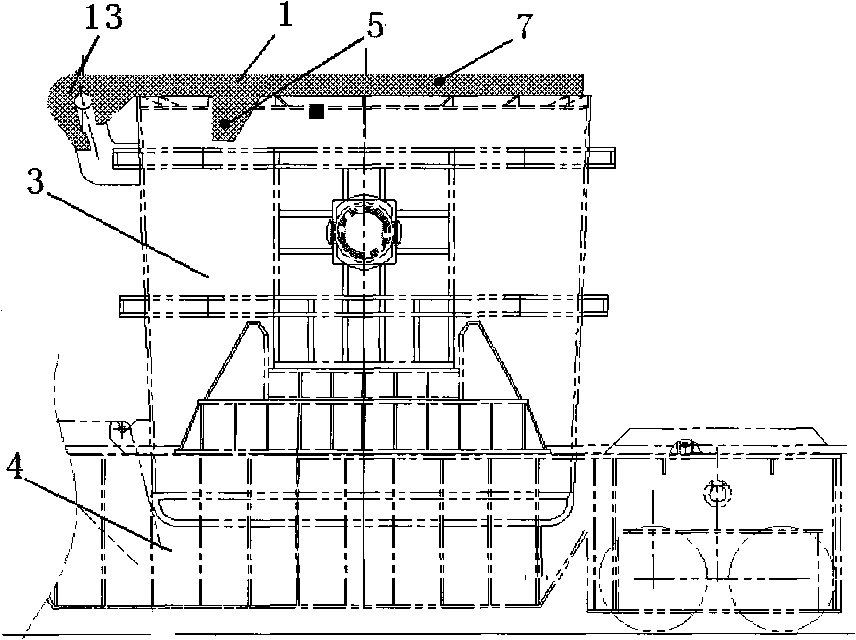 Automatically covering/uncovering system of steel ladle