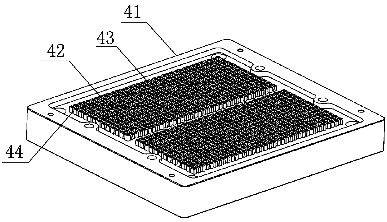 A printing mechanism for the metallization of through-hole walls of green ceramic sheets