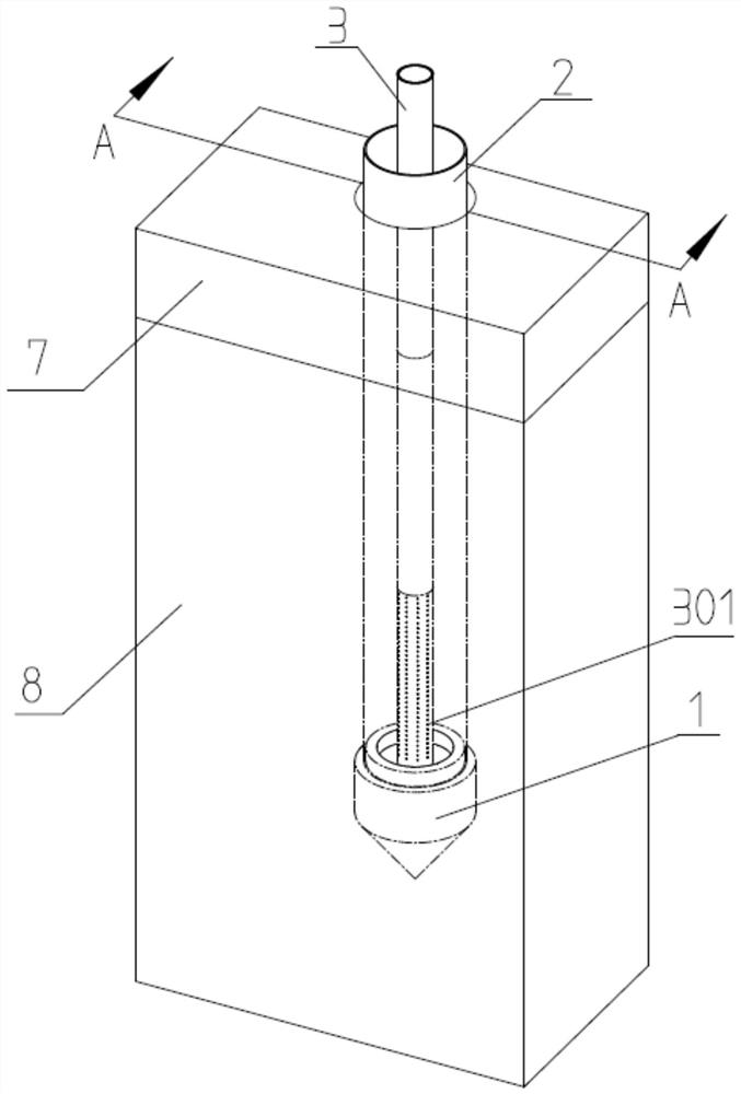 Soft soil foundation treatment device and foundation treatment construction method