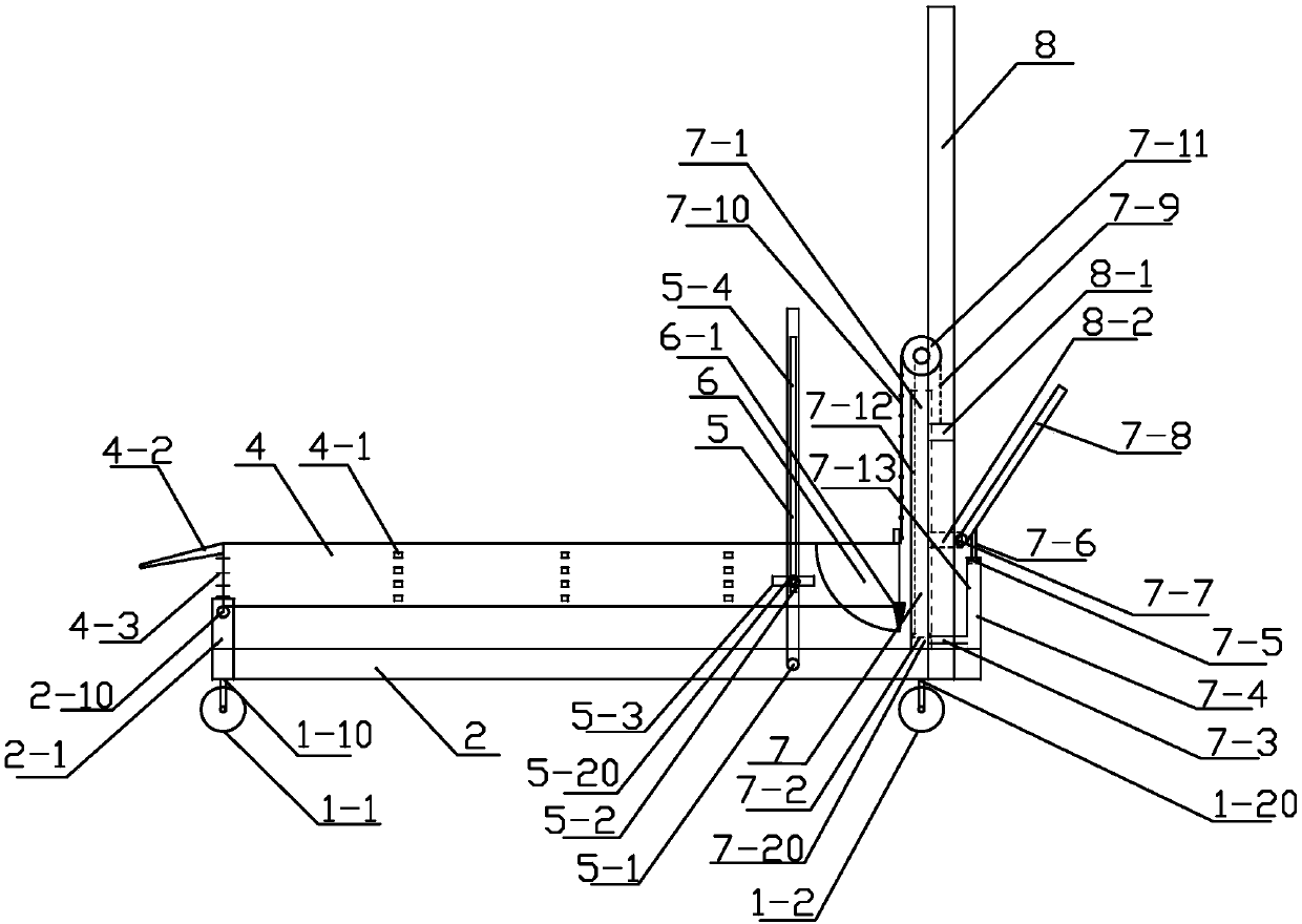 Pneumatic control varying-slope type soil erosion simulation test radial-flow test slot and method