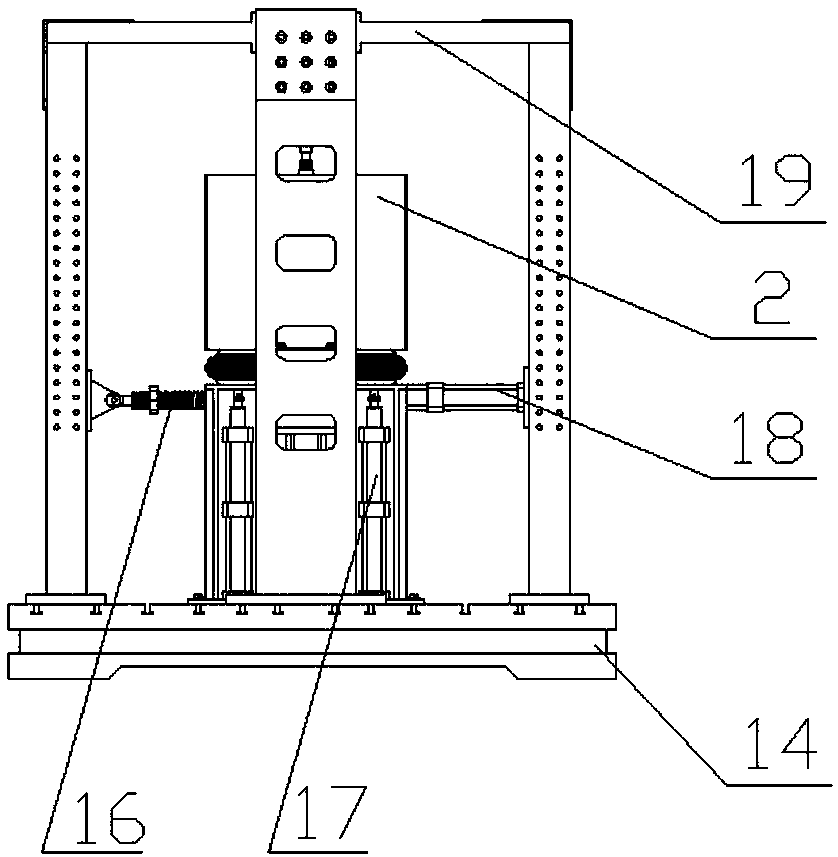 Test bench for research on fatigue strength and load spectrum of proportional car body under multi-point excitation loads