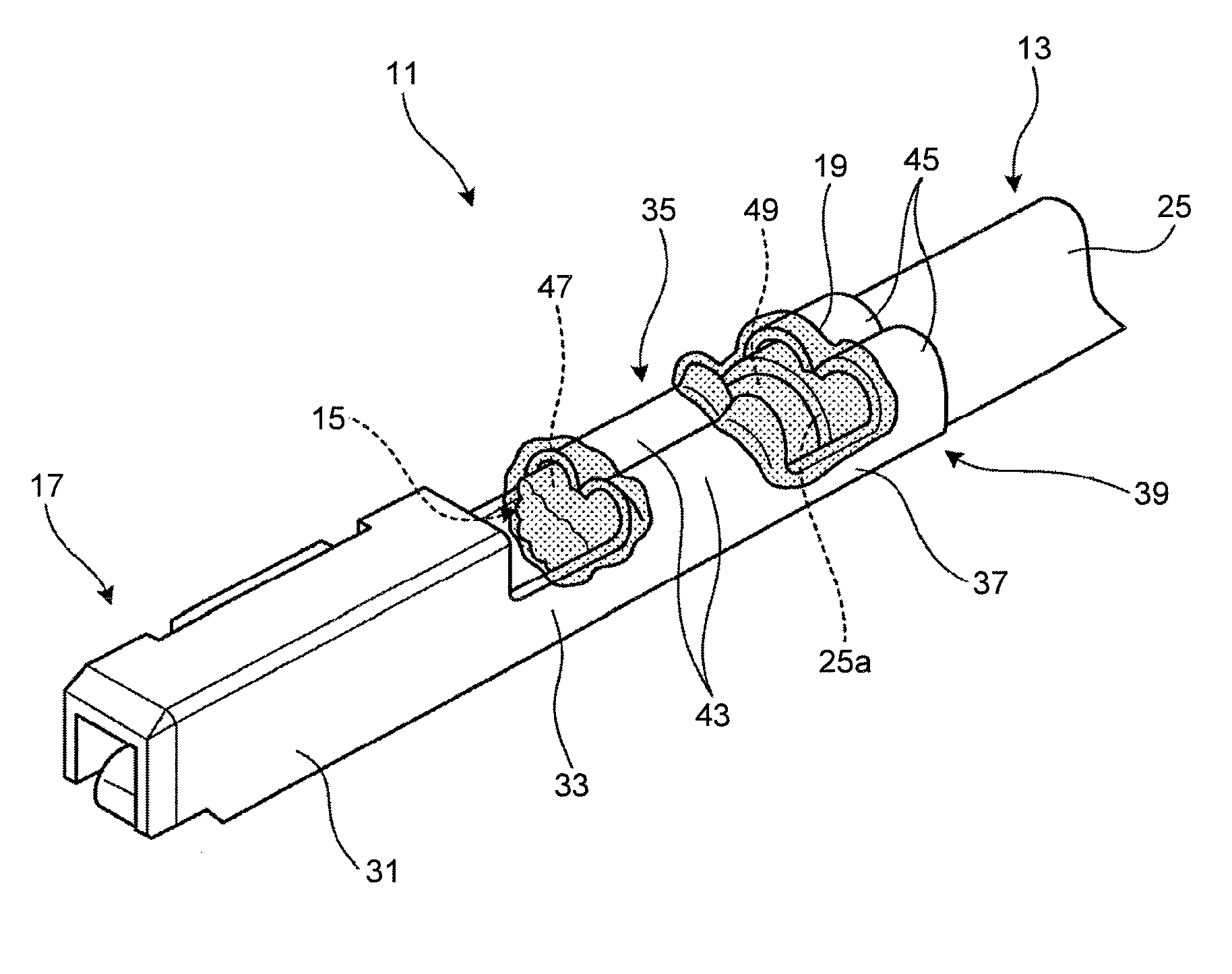 Aluminum electric wire with crimp-type terminal and method of manufacturing the same