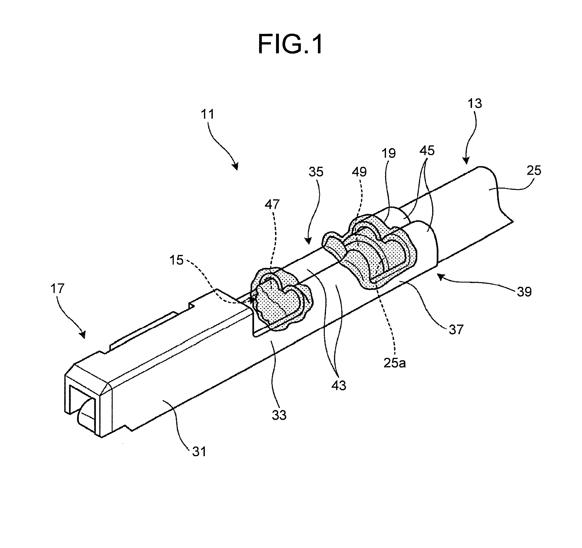 Aluminum electric wire with crimp-type terminal and method of manufacturing the same