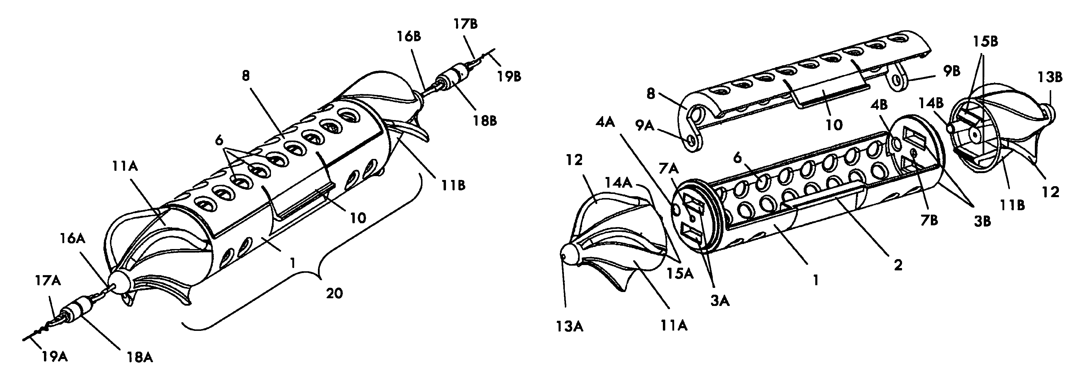 Device for in-line, rotating chum and/or fish scent dispenser