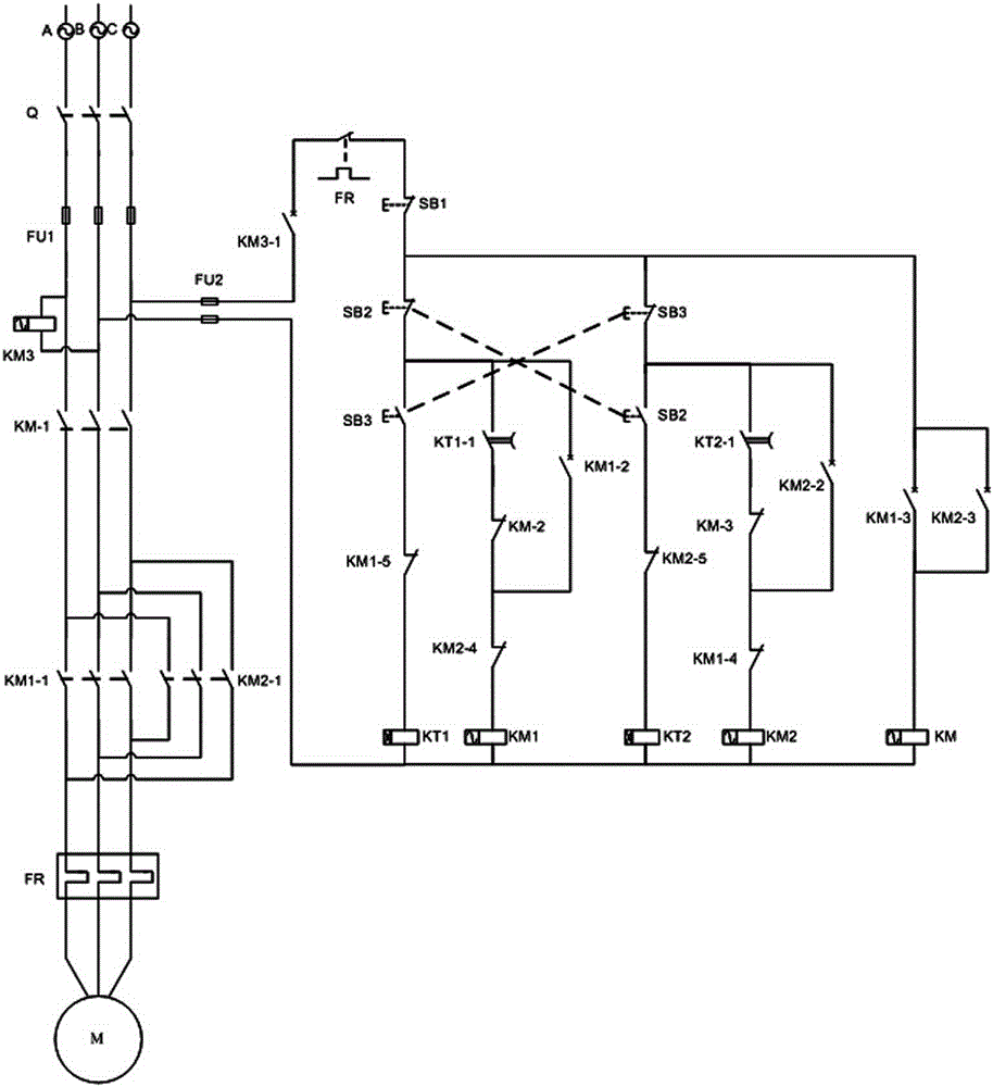 Motor forward and reverse control circuit