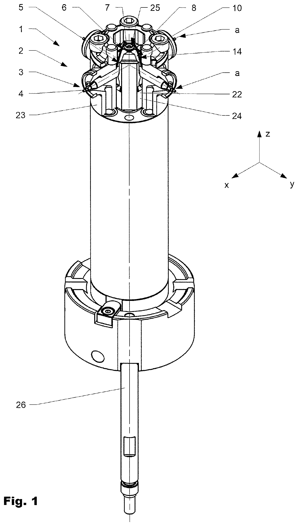 Hot runner injection nozzle and drive train