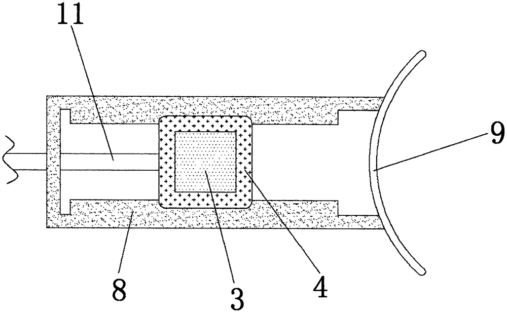 Ankle opening device for ankle X-ray film shooting