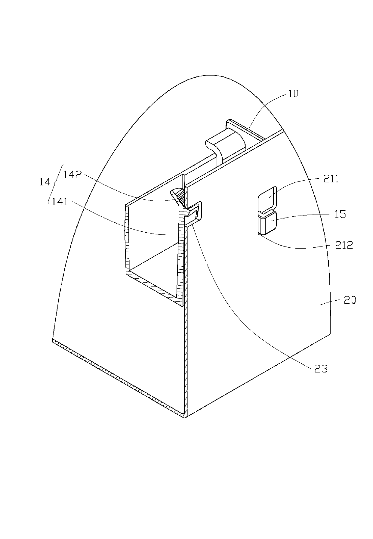 Bearing frame, shell and supporting structure