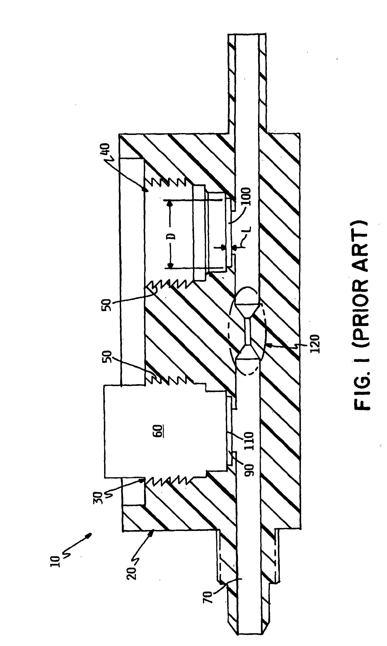 Fluid handling device with isolating chamber