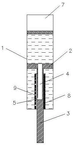 Single-piston stroke inductive type resistance change damping structure