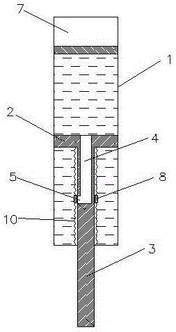 Single-piston stroke inductive type resistance change damping structure