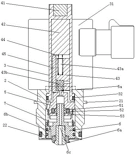 A step-by-step direct-acting piston type high-pressure differential solenoid valve