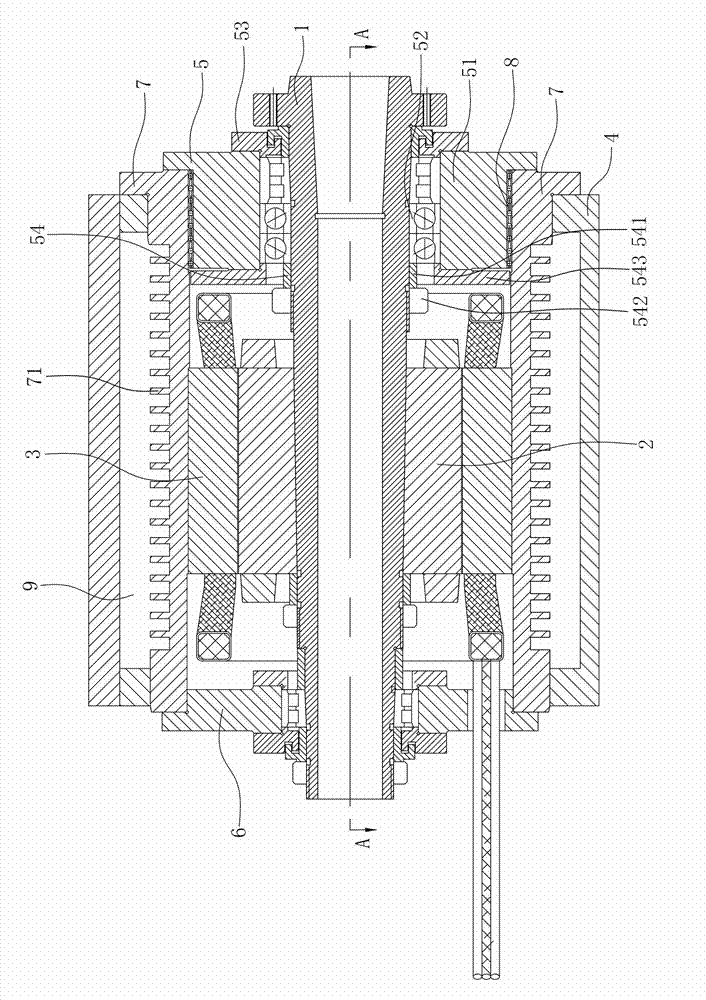 Direct-drive motorized spindle of lathe