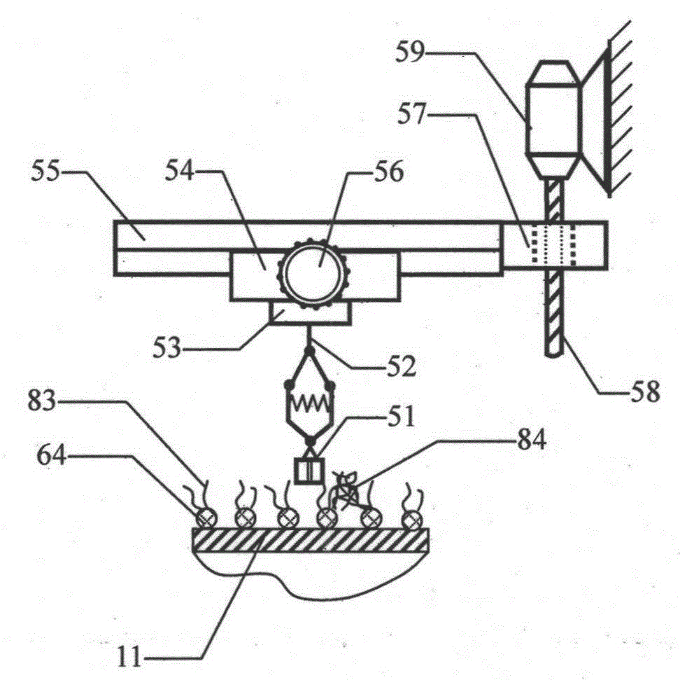 Measuring device and method for tension gripping and pulling out of multi-angle cylinder type brushed feather badminton
