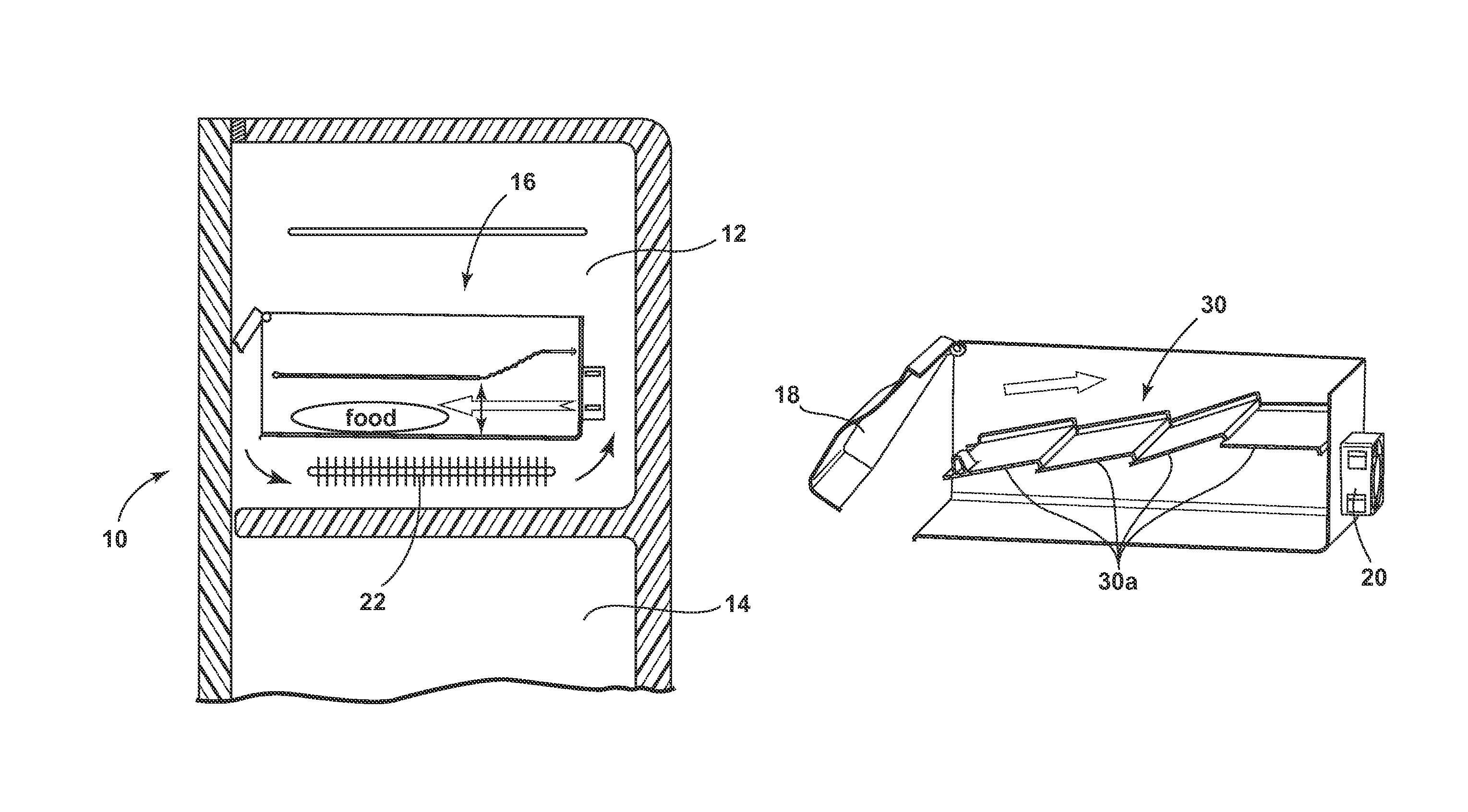 Adjustable shelf to be accomodated in freezer compartment to improve cooling process speed