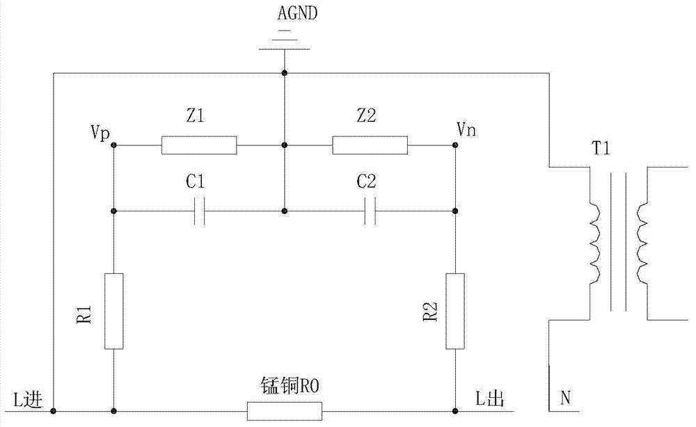 Single-phase electric energy meter sampling circuit