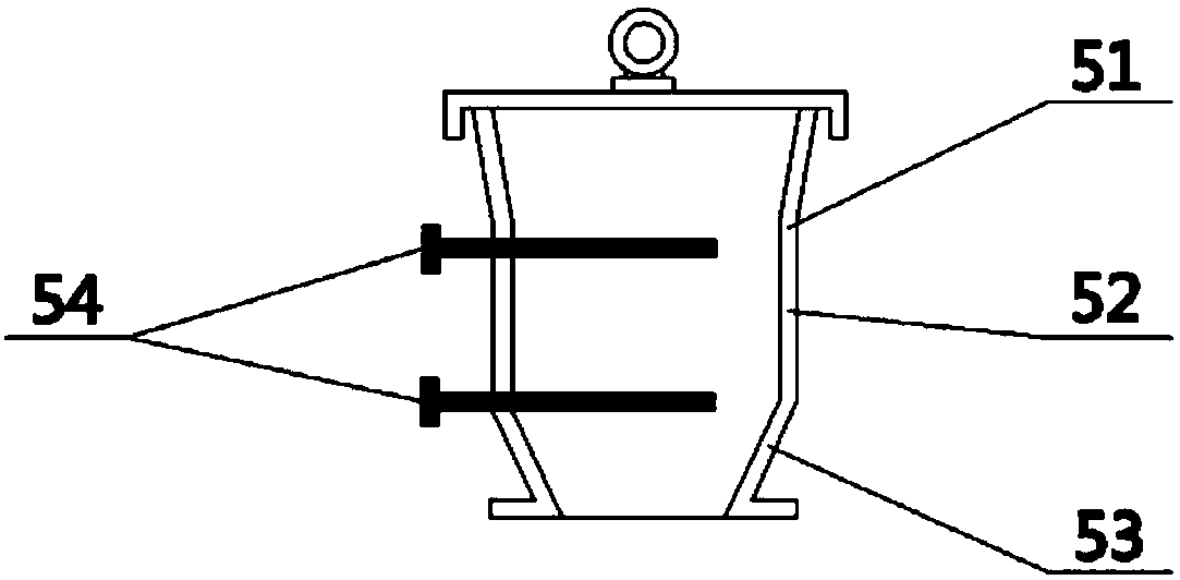 Vertical-type bidirectional-heating low rank coal rapid pyrolysis device