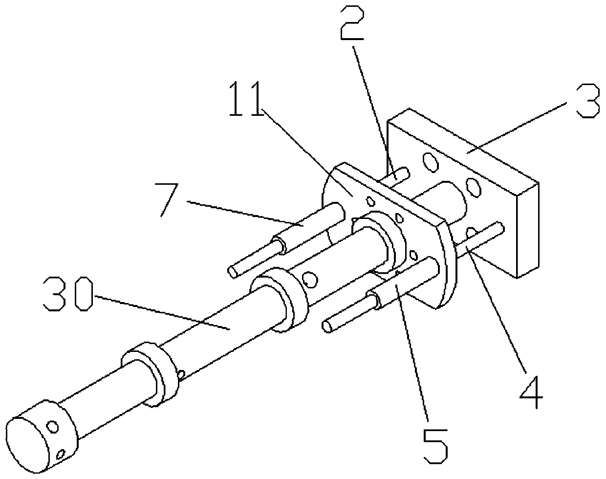 Two-dimensional hydraulic cylinder and variable damping control type two-dimensional hydraulic cylinder
