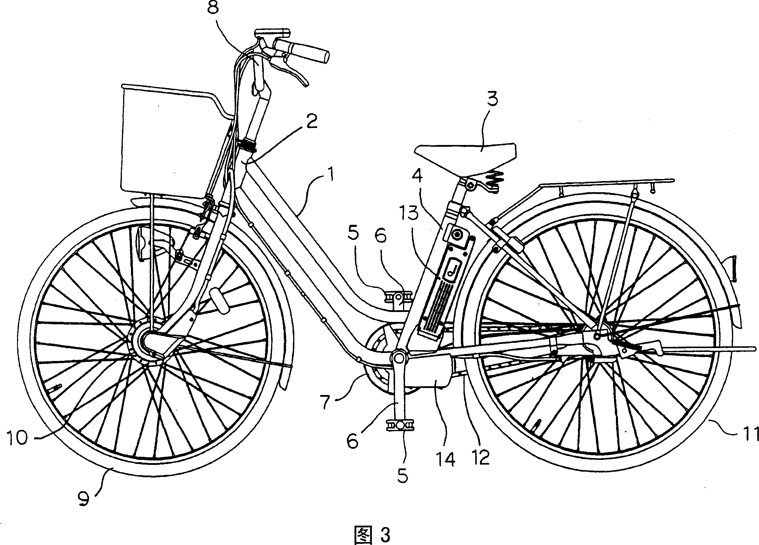 Electrically assisted bicycle