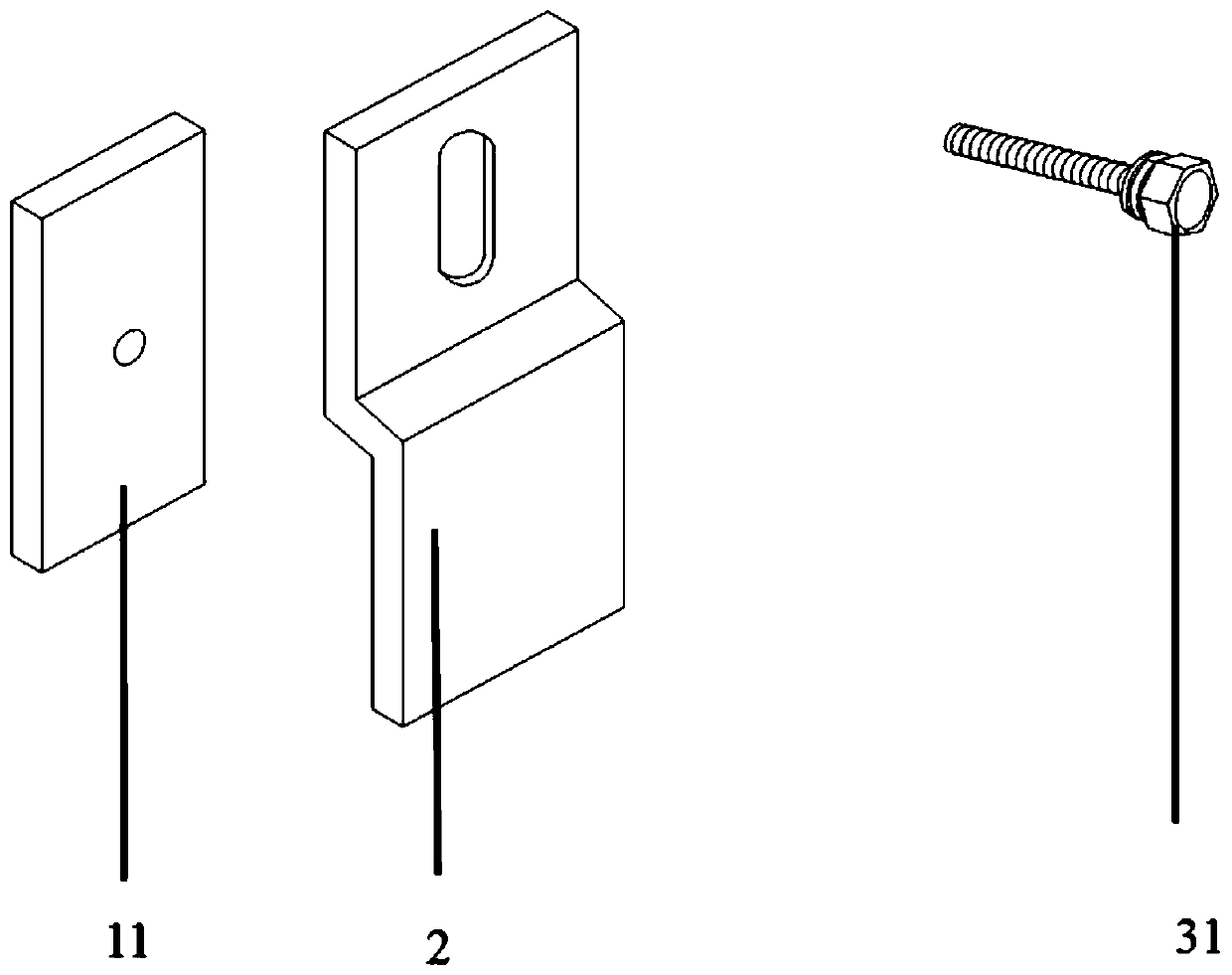 Assembling type novel adjustable dry hanging assembly