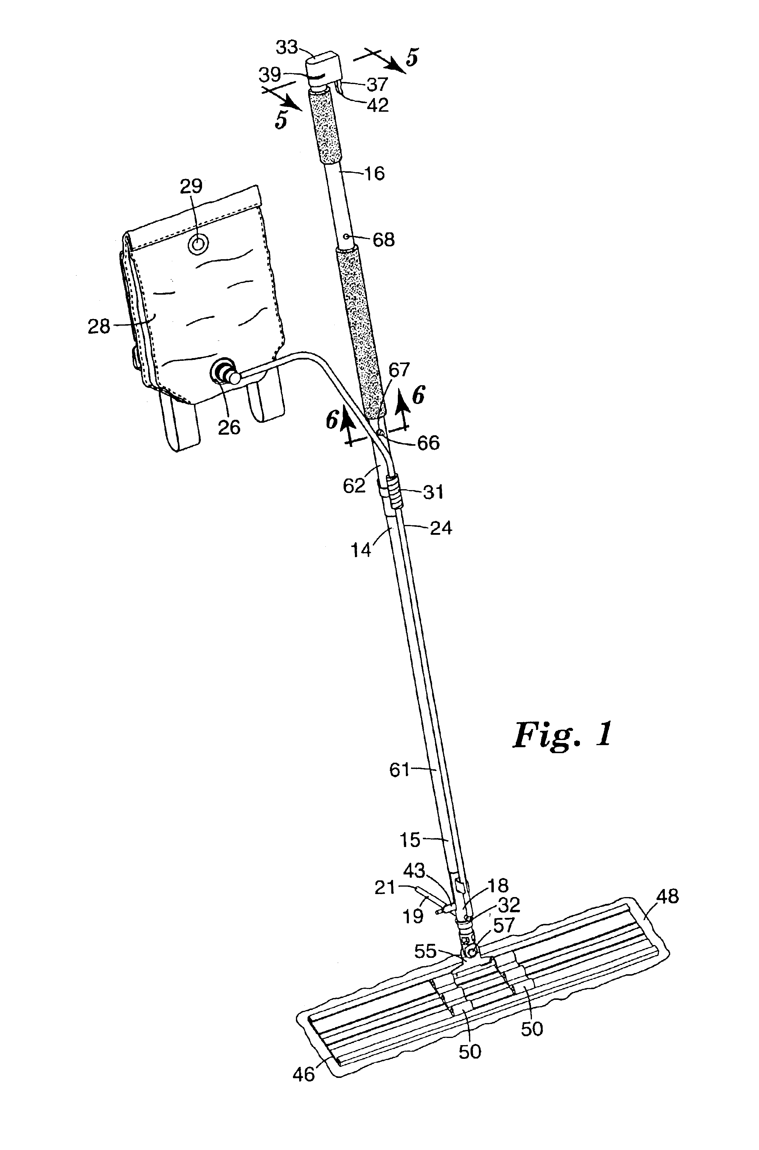 Mop assembly and cart