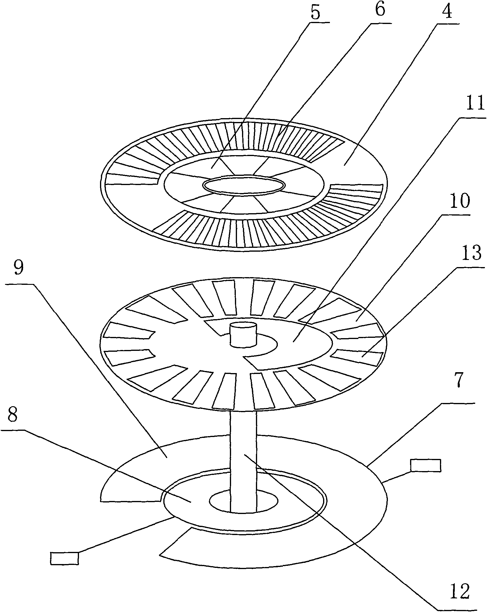 Capacitance measuring sensor device in absolute position