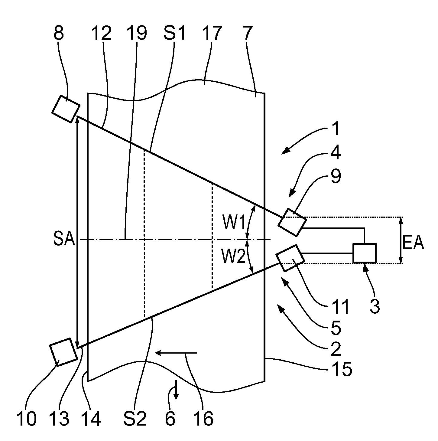 Installation for processing a paper web or corrugated cardboard web
