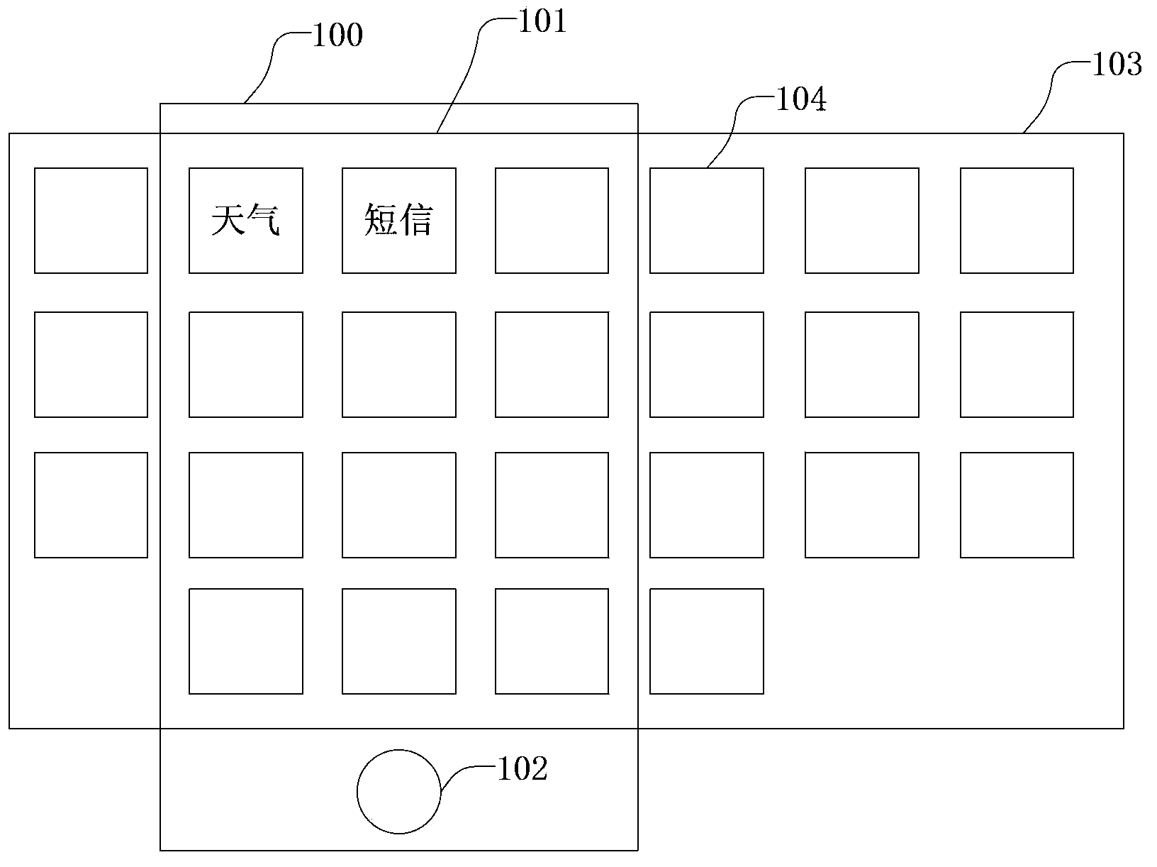 Icon display method and icon display device