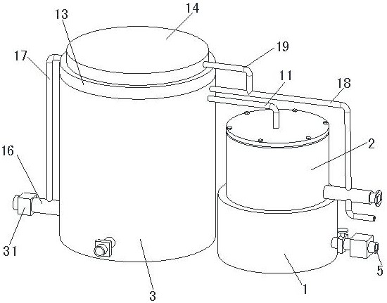 A kind of distillation type water purifying device and water purifying method