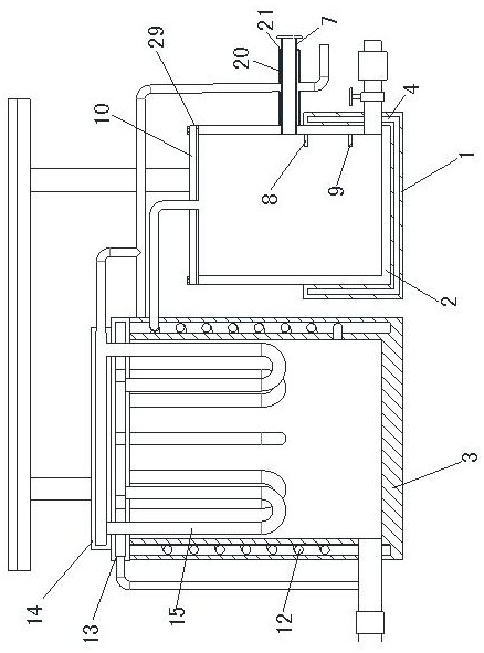 A kind of distillation type water purifying device and water purifying method